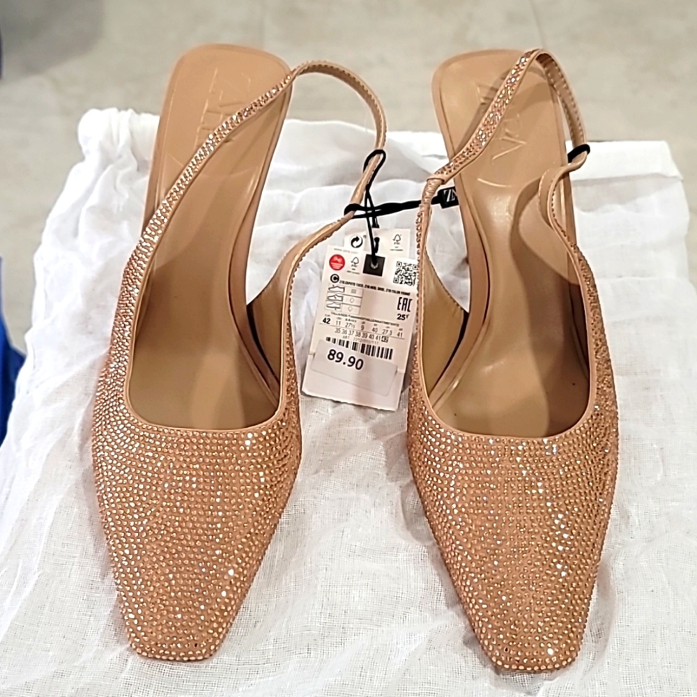 BRAND NEW Zara sling back heels